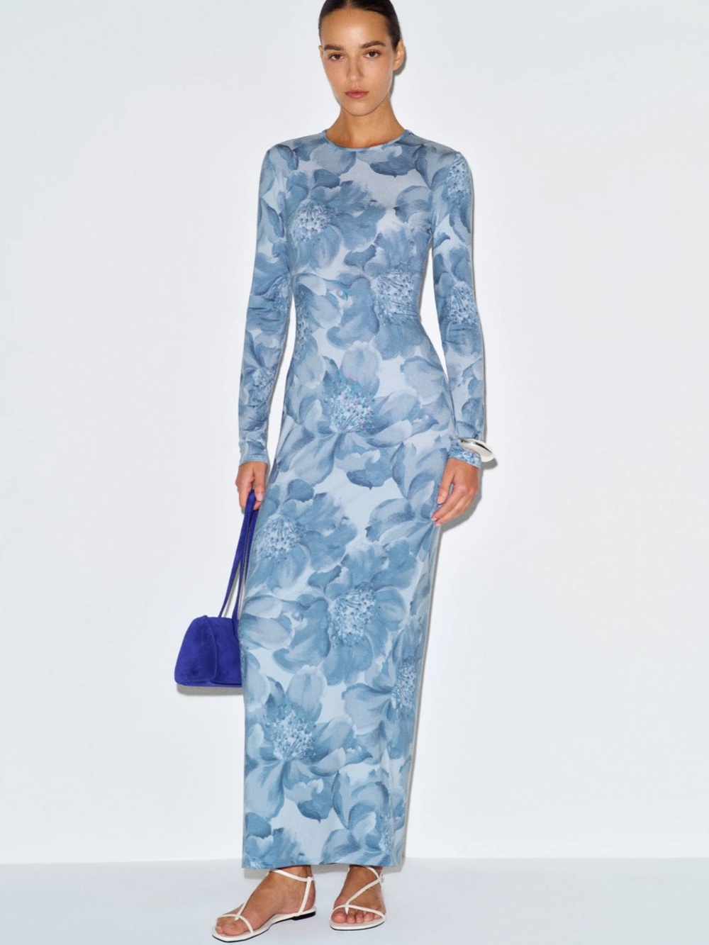 Reformation Tommie Knit Dress Blue - Size S